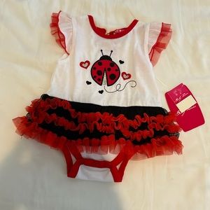 Baby Paris Ladybug Bodysuit Onesie 6 months NWT